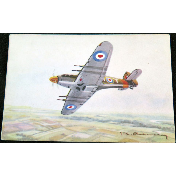 Carte postale dessin de HURRICANE avions de Guerre 39-45 EAEC PARIS