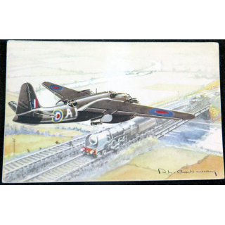 Carte postale dessin de BOSTON avions de Guerre 39-45 EAEC PARIS