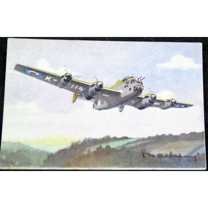 Carte postale dessin de HALIFAX avions de Guerre 39-45 EAEC PARIS