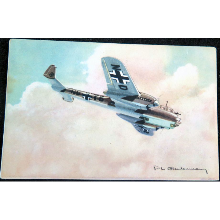 Carte postale dessin de DORNIER 215 avions de Guerre 39-45 EAEC PARIS