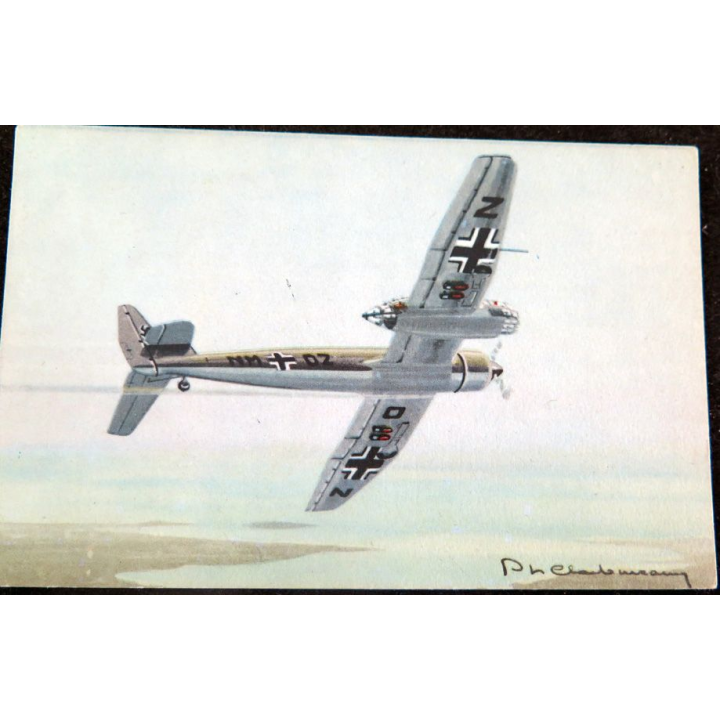 Carte postale dessin de ASSIMETRIQUE avions de Guerre 39-45 EAEC PARIS