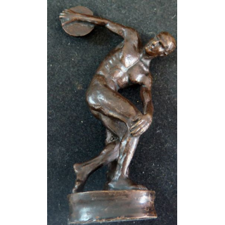 Statue en bronze du lanceur de disques discobole de Myron de 13 cm de hauteur