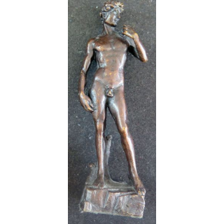 Statue en bronze de David de Michel-Ange de 14 cm de hauteur
