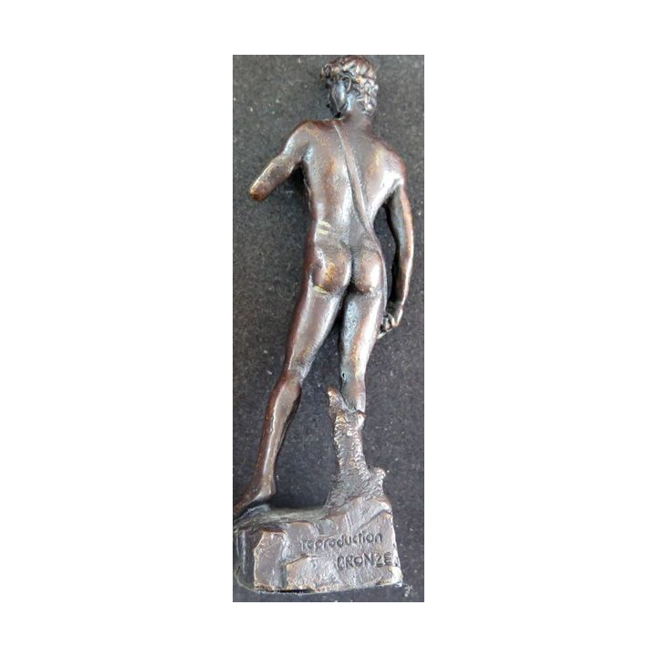 Statue en bronze de David de Michel-Ange de 14 cm de hauteur