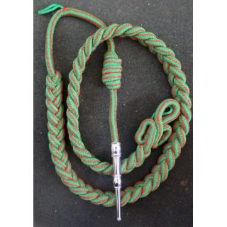 Fourragère de la croix de guerre 1914 - 18 aiguillette argentée (CG1)