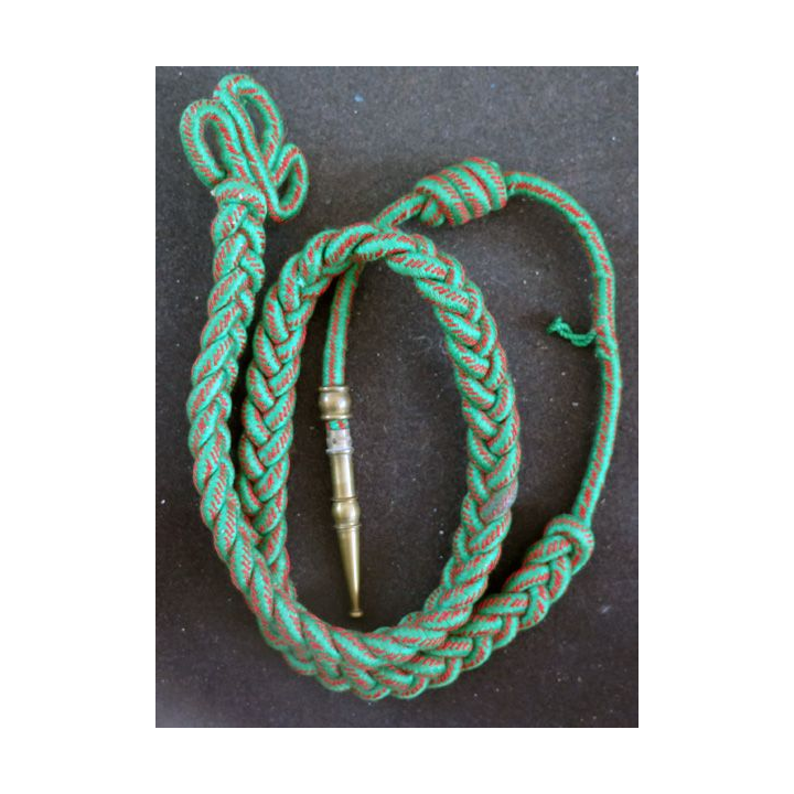 Fourragère de la croix de guerre 1914 - 18 aiguillette dorée (CG4)
