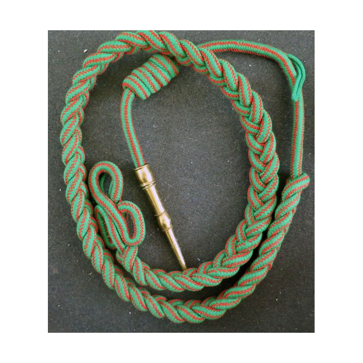Fourragère de la croix de guerre 1914 - 18 aiguillette dorée (CG9)