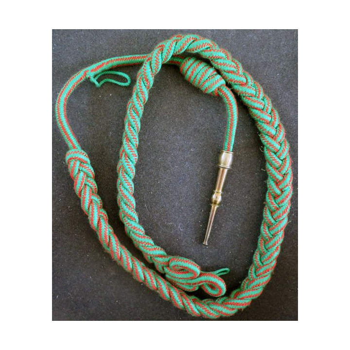 Fourragère de la croix de guerre 1914 - 18 aiguillette dorée (CG10)
