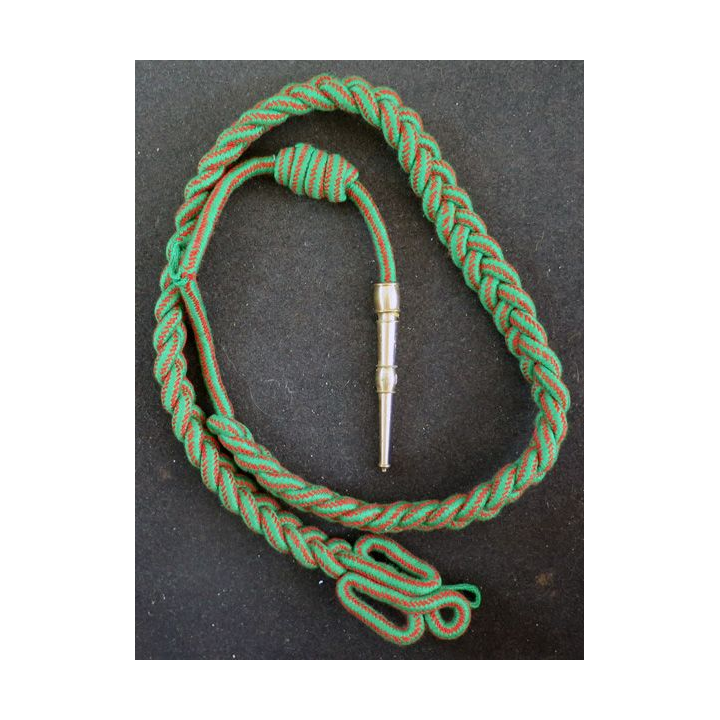 Fourragère de la croix de guerre 1914 - 18 aiguillette dorée (CG10)