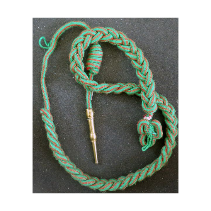 Fourragère de la croix de guerre 1914 - 18 aiguillette dorée (CG11)