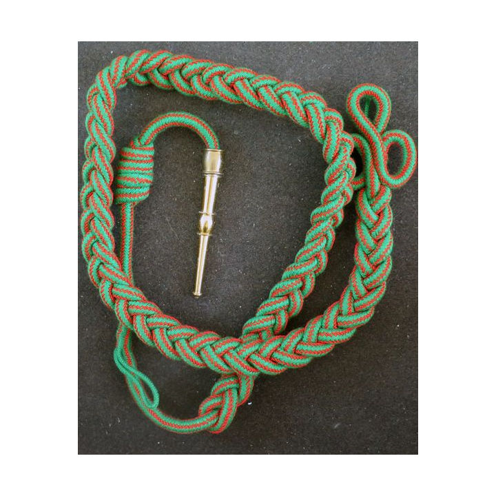 Fourragère de la croix de guerre 1914 - 18 aiguillette dorée (CG12)