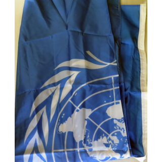 Grand Drapeau de l'ONU de 2,3 x 1,5 m en nylon