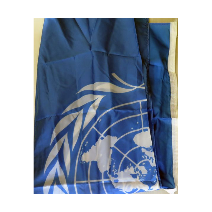 Grand Drapeau de l'ONU de 2,3 x 1,5 m en nylon
