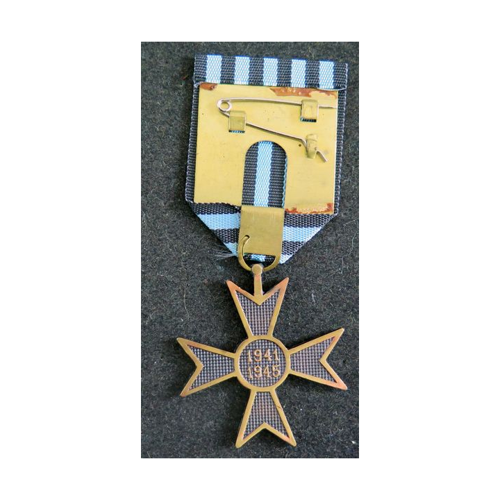 ROUMANIE : Croix de la médaille commémorative de la 2° Guerre mondiale 1941-1945