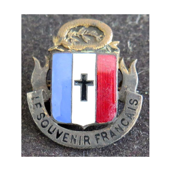Insigne du SOUVENIR FRANÇAIS en bronze et en émail