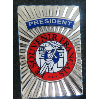 insigne de Président du SOUVENIR FRANÇAIS fabrication Arthus Bertrand