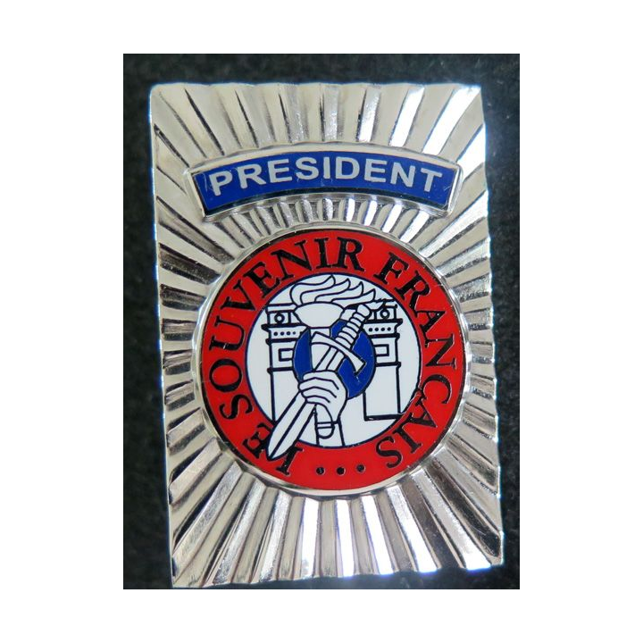 insigne de Président du SOUVENIR FRANÇAIS fabrication Arthus Bertrand