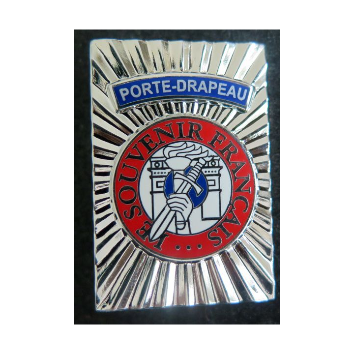 insigne de Porte Drapeau du SOUVENIR FRANÇAIS fabrication Arthus Bertrand