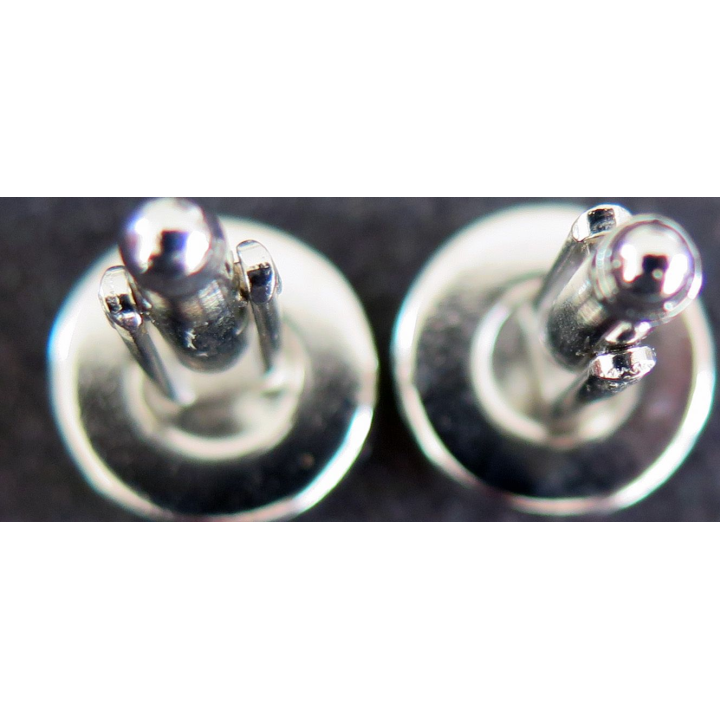 bouton de manchettes den acier et tissu (la paire)