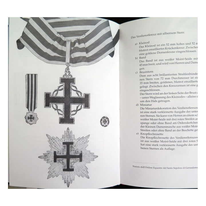 Deus Lo Vult der ritterorden vom Heilgen grabe zu jerusalem Livre sur l'Ordre de Jerusalem en allemand