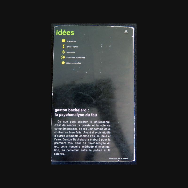 La psychanalyse du feu de Gaston Bachelard
