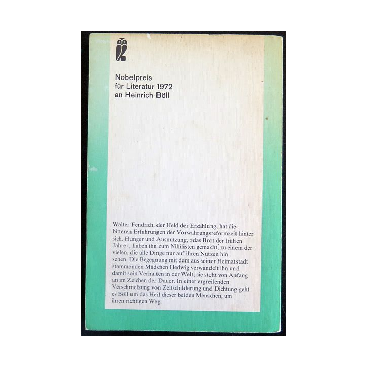 Das Brot der frühen Jahre de Heinrich Böll Ed. ein Ullstein buch