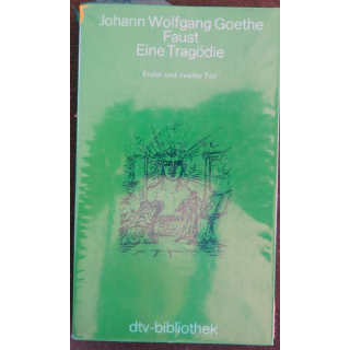 Eine Tragödie de Johann Wolfgang Goethe Faust dtv bibliothek