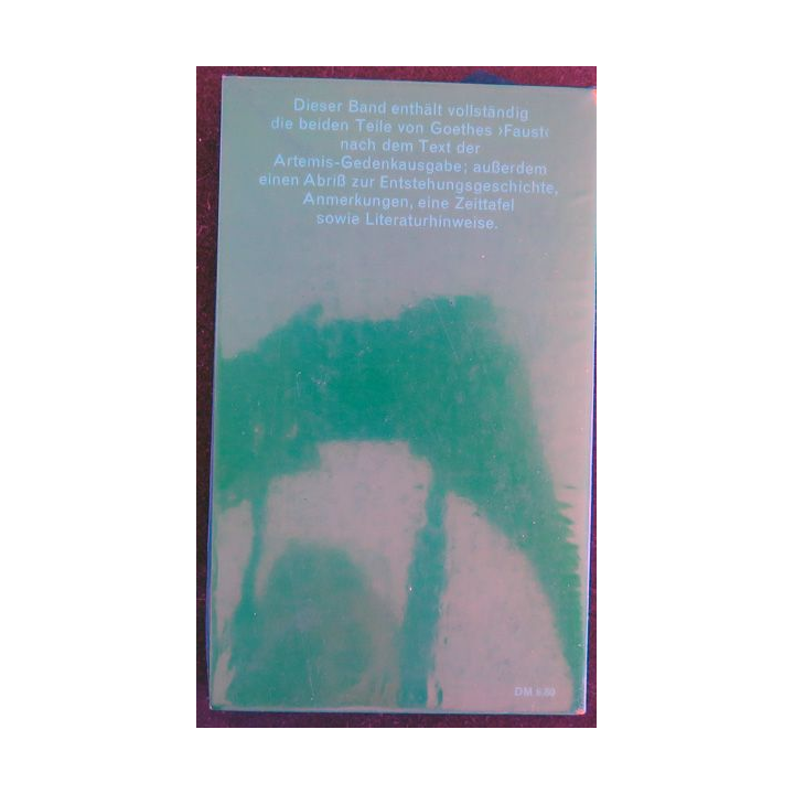 Eine Tragödie de Johann Wolfgang Goethe Faust dtv bibliothek
