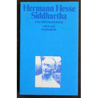 Siddhartha ein indische Dichtung de Hermann Hesse suhrkamp taschenbuch