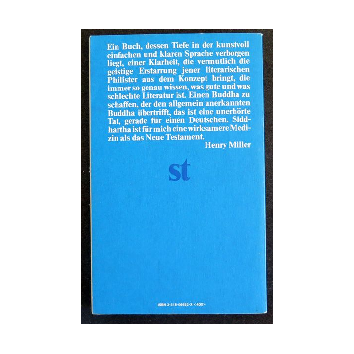 Siddhartha ein indische Dichtung de Hermann Hesse suhrkamp taschenbuch