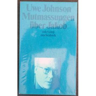 Mutmassungen über jakob de Uwe Johnson suhrkamp taschenbuch