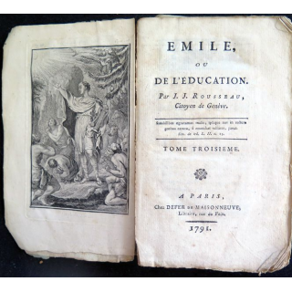 Emile ou de l'éducation par Jean-Jacques Rousseau Tome troisième 1791
