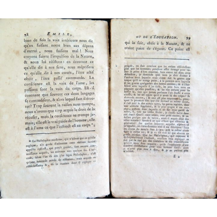 Emile ou de l'éducation par Jean-Jacques Rousseau Tome troisième 1791