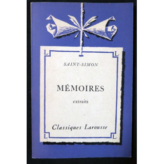 Mémoires de Saint-Simon aux Editions Classiques Larousse