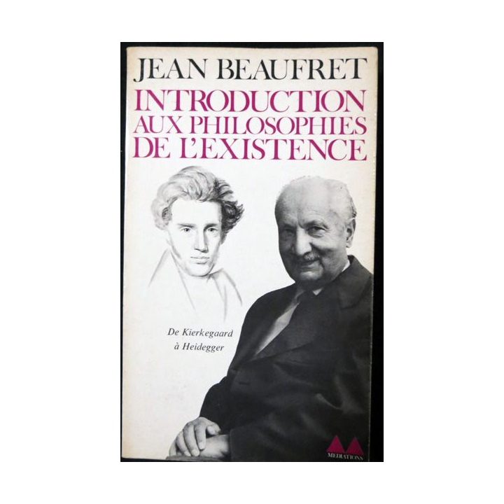 Introduction aux philosophies de l'existence de Constant Vaillant aux Editions Denoël & Gonthier