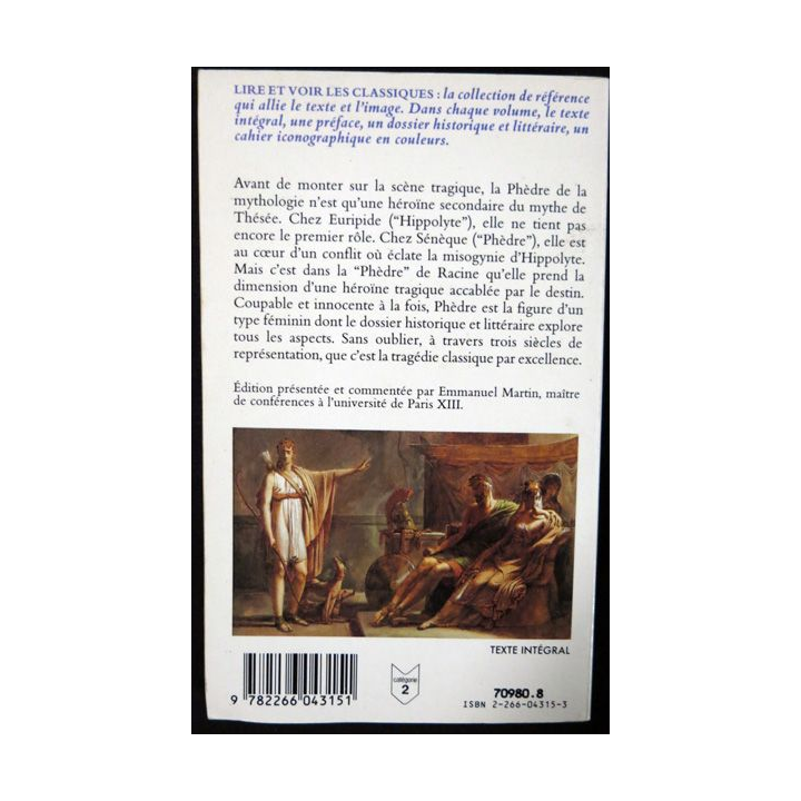 Racine : Phèdre aux Editions Presses Pocket