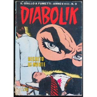 Diabolik Degreto di morte BD Adulte