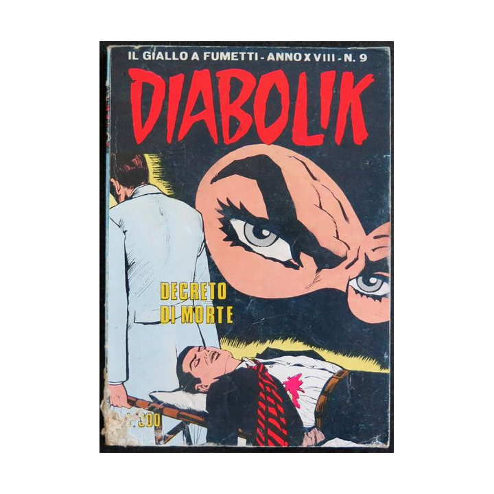 Diabolik Degreto di morte BD Adulte