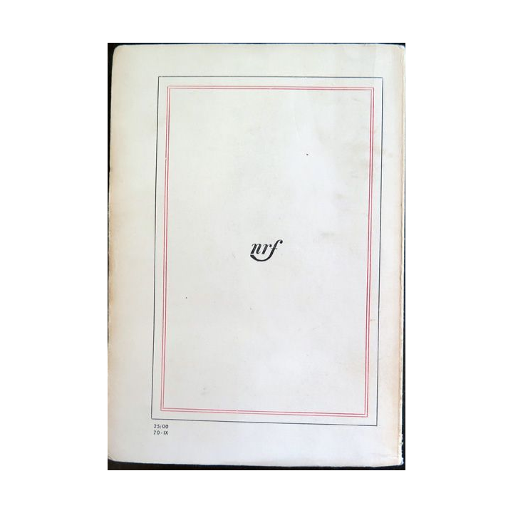 Le Roi des Aulnes de michel tournier 1971 Gallimard