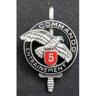 CEC 5 : insigne du brevet du centre d'entrainement commando N° 5 