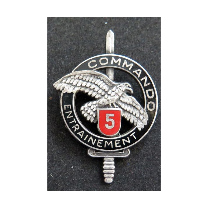 CEC 5 : insigne du brevet du centre d'entrainement commando N° 5 