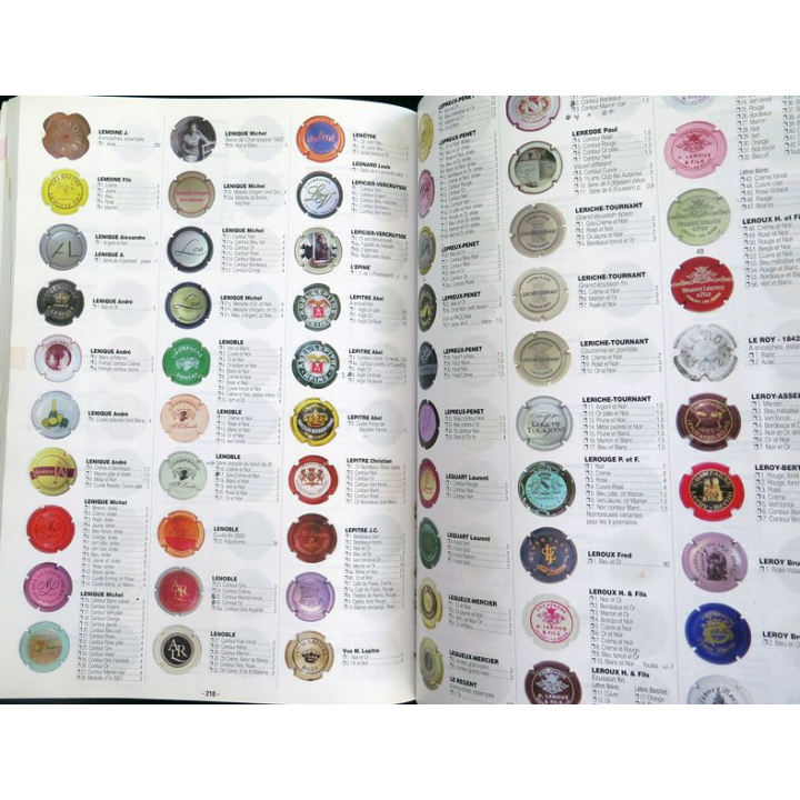 12° répertoire des plaques de muselets de Champagne Lambert 2014
