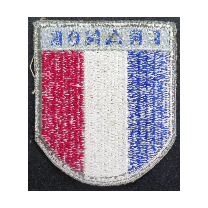 Insigne de manche  " FRANCE " bleu marine de hauteur 7,5 cm