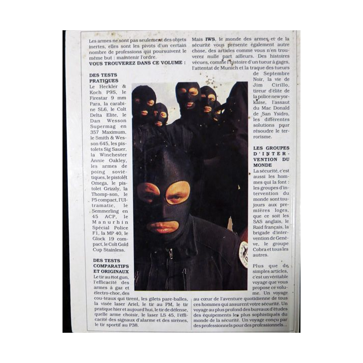Armes & interventions album de 6 revues IWS le monde des armes et de la sécurité