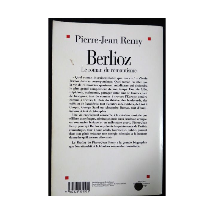 Berlioz de Pierre-Jean Remy aux éditions Albin Michel