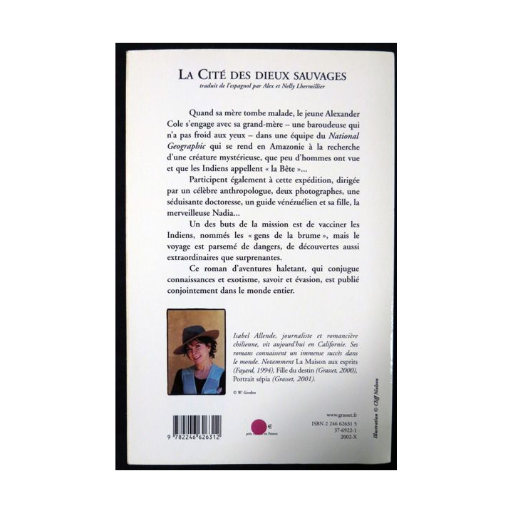 La cité des dieux sauvages de Isabel Allende aux éditions Grasset