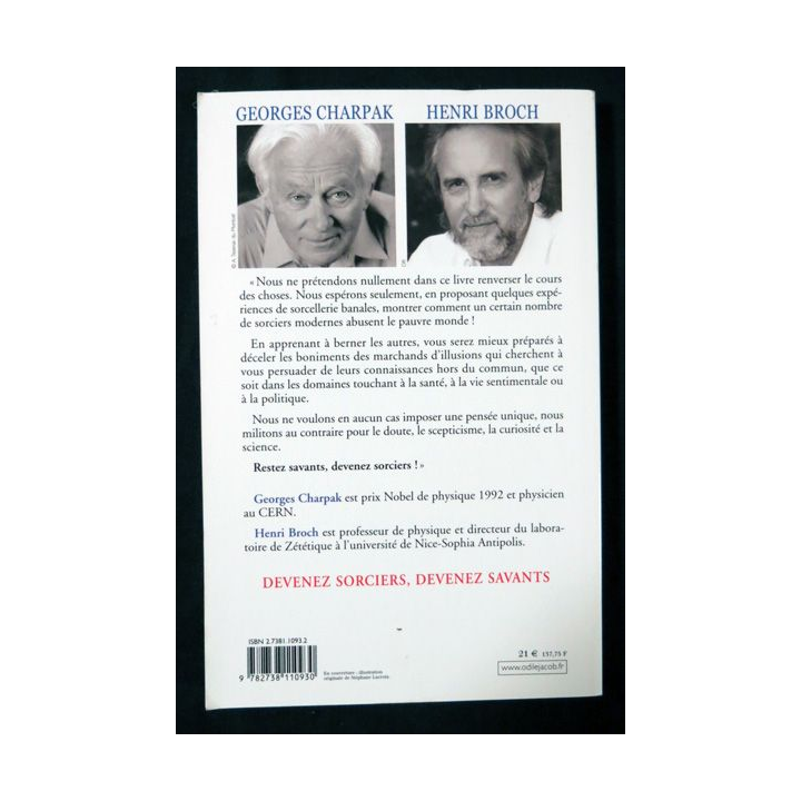 Devenez sorciers devenez savants de Georges Charpak & Henri Broch aux éditions Odile Jacob sciences