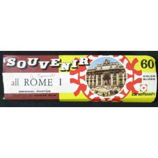 Pochette diapositive Souvenir All Rome comprenant 60 diapos de marque Cinéflash