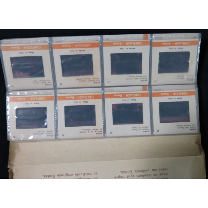 Pochette diapositive Souvenir All Rome comprenant 60 diapos de marque Cinéflash