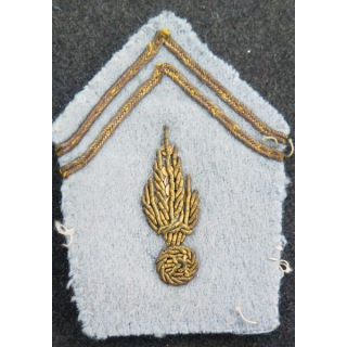 SOUTACHE : insigne de col d'instructeur en école en cannetille